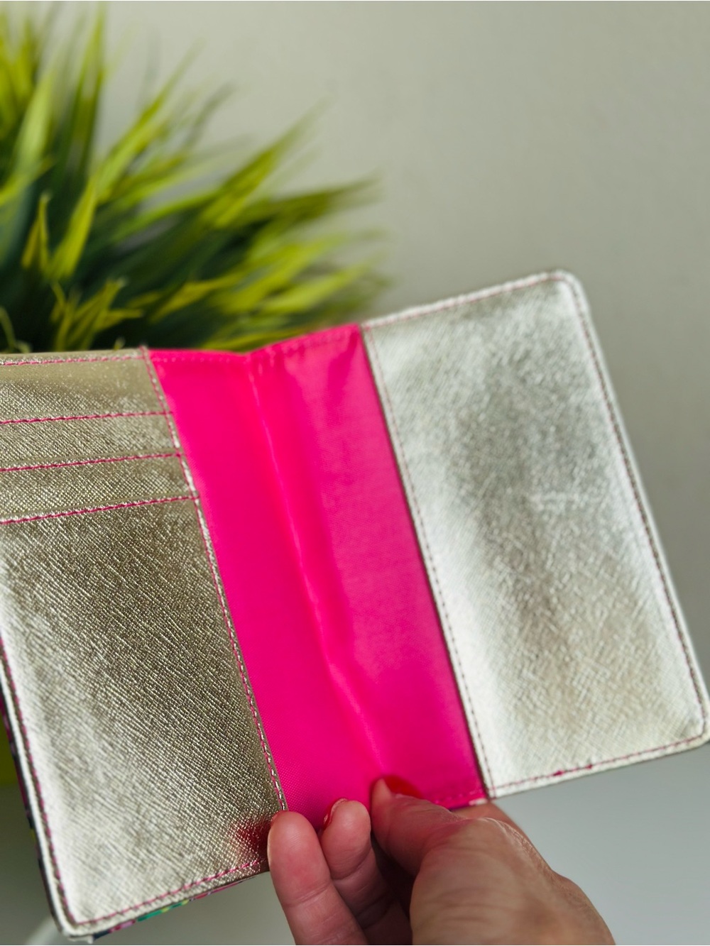 Lilly Pulitzer | Passport Cover Wallet - Hot Pink, Navy & Lime